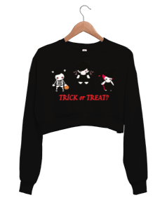 Hallowen Kadın Crop Sweatshirt