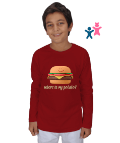 HAMBURGER Çocuk Unisex Uzunkollu