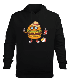 HAMBURGER Erkek Kapüşonlu Hoodie Sweatshirt