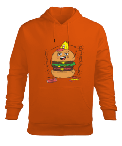 Hamburger Erkek Kapüşonlu Hoodie Sweatshirt