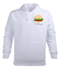 Hamburger ve yaz Erkek Kapüşonlu Hoodie Sweatshirt