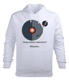 Hangi şarkının nakaratısın? Erkek Kapüşonlu Hoodie Sweatshirt