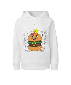 Happy burger Çocuk Unisex Hoodie Kapüşonlu