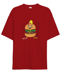 Happy Burger Oversize Unisex Tişört