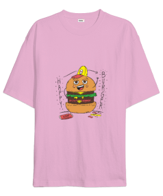 Happy Burger Oversize Unisex Tişört