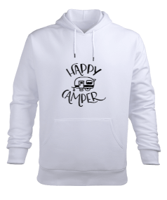 Happy Camper Sweatsirt Erkek Kapüşonlu Hoodie Sweatshirt