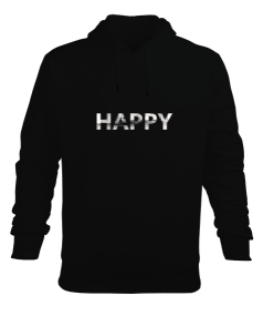 Happy Erkek Kapüşonlu Hoodie Sweatshirt