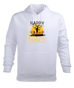 Happy halloween Erkek Kapüşonlu Hoodie Sweatshirt