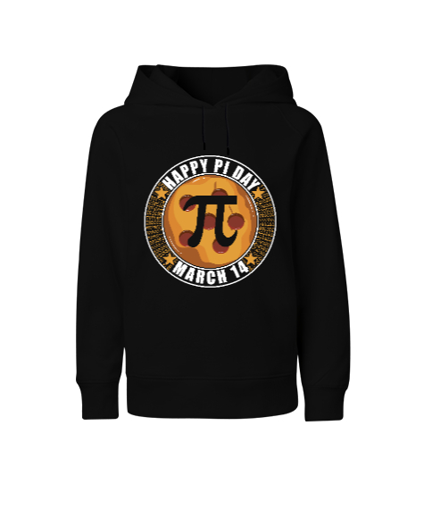 Happy Pi Day 14 Mart Siyah Çocuk Unisex Hoodie Kapüşonlu