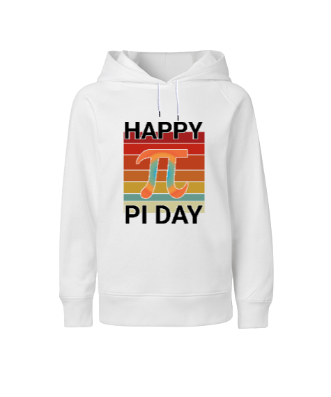 Happy Pi Day Beyaz Çocuk Unisex Hoodie Kapüşonlu