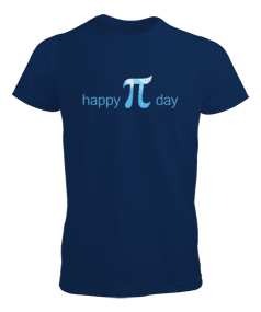 Happy Pi Day Kısa Kol Lacivert Erkek Tişört