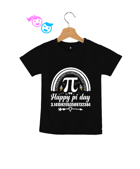 Happy Pi Day Siyah Çocuk Unisex