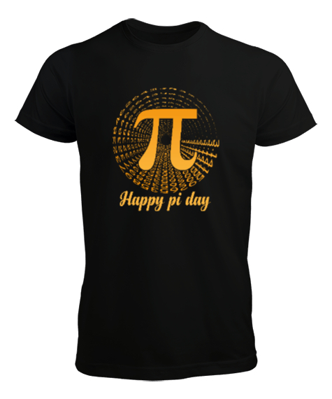 Happy Pi Day Siyah Erkek Tişört