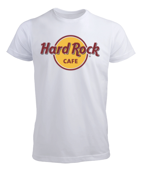 Tisho - Hard Rock Cafe Beyaz Erkek Tişört