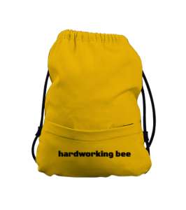 hardworking bee Sarı Büzgülü Çocuk Sırt Çantası