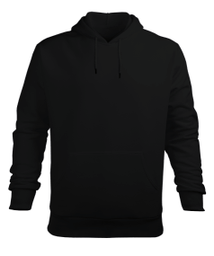 Harf Dizayn Erkek Kapüşonlu Hoodie Sweatshirt