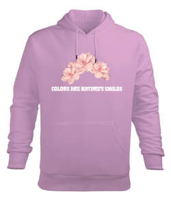 harmony of colors Pembe Erkek Kapüşonlu Hoodie Sweatshirt