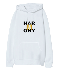 Harmony Oversize Unisex Kapüşonlu Sweatshirt