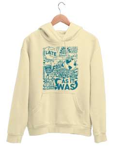 Harry Styles Harrys House Love on tour Krem Unisex Kapşonlu Sweatshirt