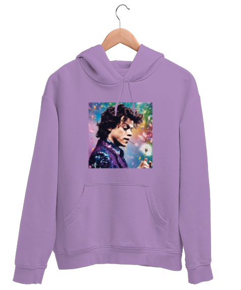 Tisho - Harry styles Lila Unisex Kapşonlu Sweatshirt