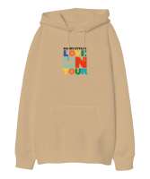 Harry Styles Love on tour Harrys House Camel Oversize Unisex Kapüşonlu Sweatshirt - Thumbnail