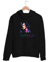 Harry styles Siyah Unisex Kapşonlu Sweatshirt - Thumbnail