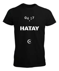 Hatay Baskılı Siyah Erkek Tişört