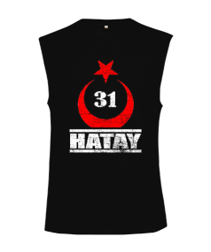 hatay, hatay şehir,Türkiye,Türkiye bayrağı. Kesik Kol Unisex Tişört