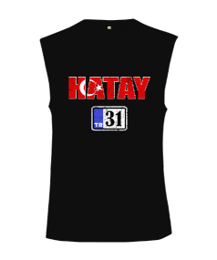 hatay, hatay şehir,Türkiye,Türkiye bayrağı. Kesik Kol Unisex Tişört