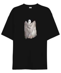 Hayalet - Ghost Siyah Oversize Unisex Tişört