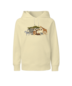 Hayvanlar Çocuk Unisex Hoodie Kapüşonlu