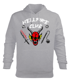 hellfire club stranger things Erkek Kapüşonlu Hoodie Sweatshirt