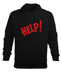 Help Erkek Kapüşonlu Hoodie Sweatshirt