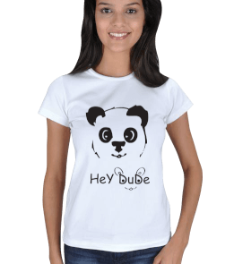 Hey Dude Panda Kadın Tişört