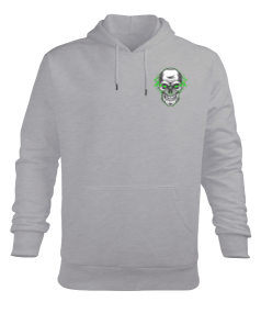 Hierro Blanco-Hechizo Verde Erkek Kapüşonlu Hoodie Sweatshirt