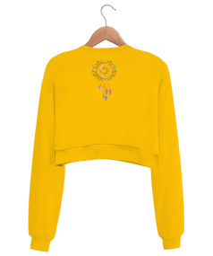 Hindistan Esintisi Kadın Crop Sweatshirt