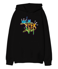 Hip Hop Oversize Unisex Kapüşonlu Sweatshirt