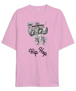 HipHop TEYP Kanatlı Pembe Oversize Unisex Tişört