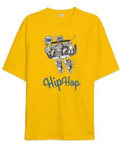 HipHop TEYP Kanatlı Sarı Oversize Unisex Tişört