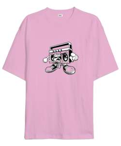 HipHop TEYP Pembe Oversize Unisex Tişört