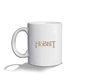 Hobbit Yazılı Beyaz Kupa Beyaz Kupa Bardak