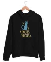 Hokus Pokus Kedi - Hayaletler - Hocus Pocus Siyah Unisex Kapşonlu Sweatshirt - Thumbnail