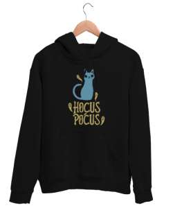 Hokus Pokus Kedi - Hayaletler - Hocus Pocus Siyah Unisex Kapşonlu Sweatshirt