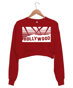 Hollywood Kadın Crop Sweatshirt