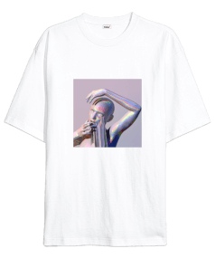 Holograma Oversize Unisex Tişört