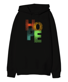 Hope Oversize Unisex Kapüşonlu Sweatshirt