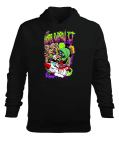 Horror Project Tasarım Baskılı Erkek Kapüşonlu Hoodie Sweatshirt