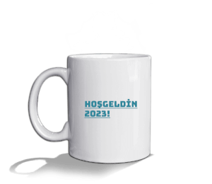 Hoşgeldin 2023 Beyaz Kupa Bardak