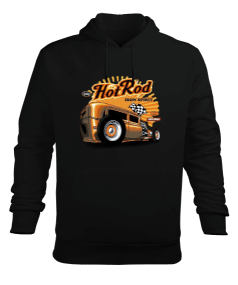 Hotrod baskılı Erkek Kapüşonlu Hoodie Sweatshirt