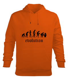 HUMAN EVOLUTİON Erkek Kapüşonlu Hoodie Sweatshirt